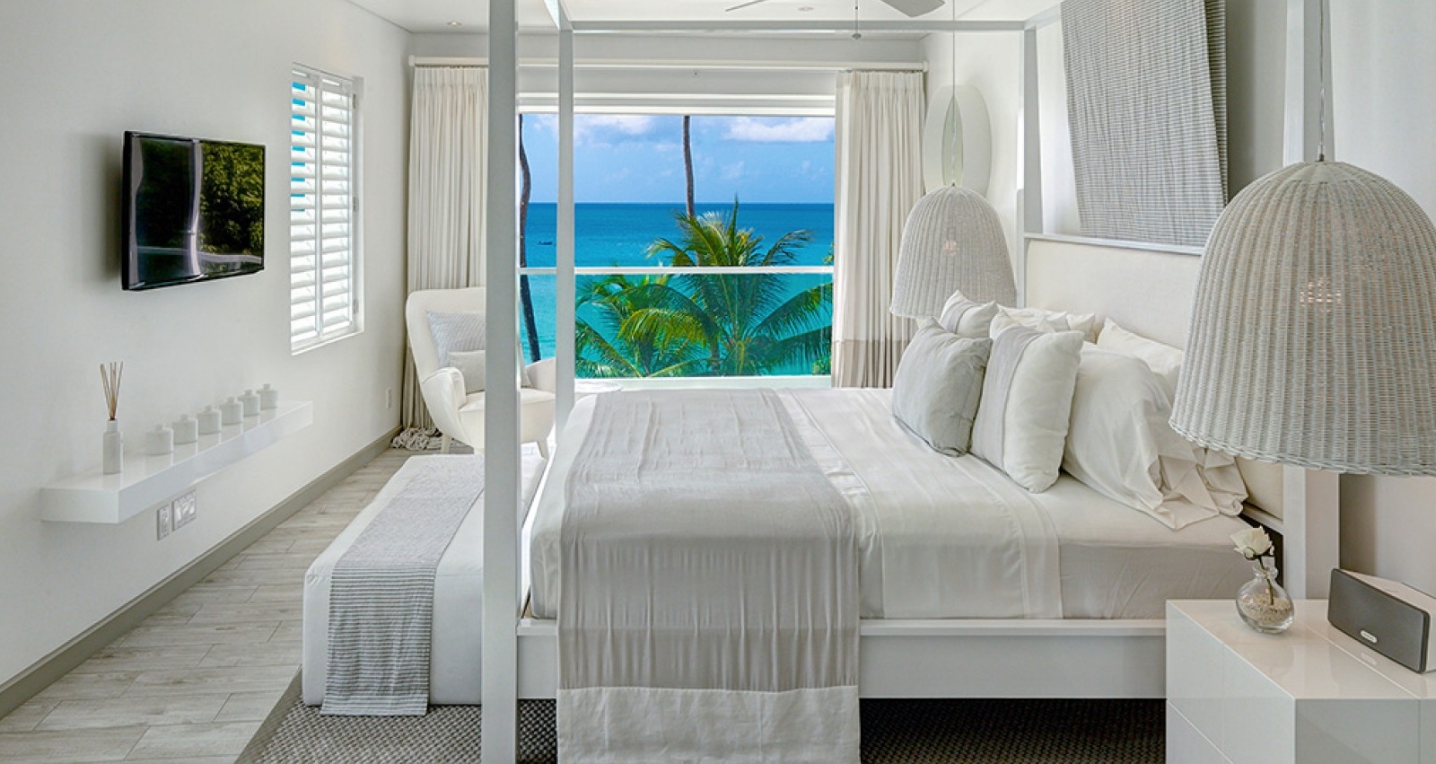 Footprints Villa Barbados - Gorgeous View of the Bedroom